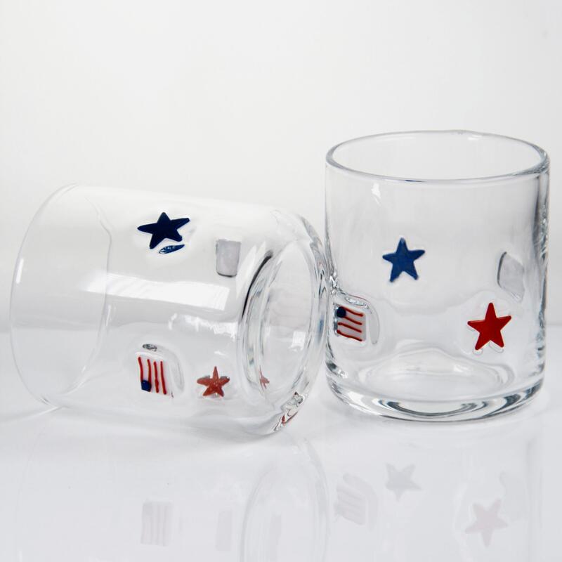 Qualität Handgeblasener patriotischer Ikonglas mit 400 ml Fassungsvermögen - Klarer Tumbler für Whisky und Cocktails usine