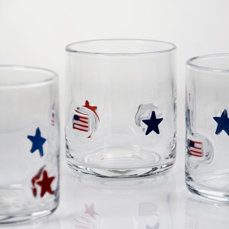 Qualität Handgeblasener, patriotischer Whisky-Glas mit 400 ml Fassungsvermögen - Klarer Schlauch für Whisky und Cocktails usine