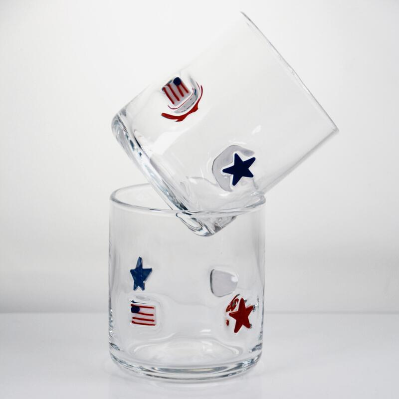Qualität Handgeblasener, patriotischer Whisky-Glas mit 400 ml Fassungsvermögen - Klarer Schlauch für Whisky und Cocktails usine