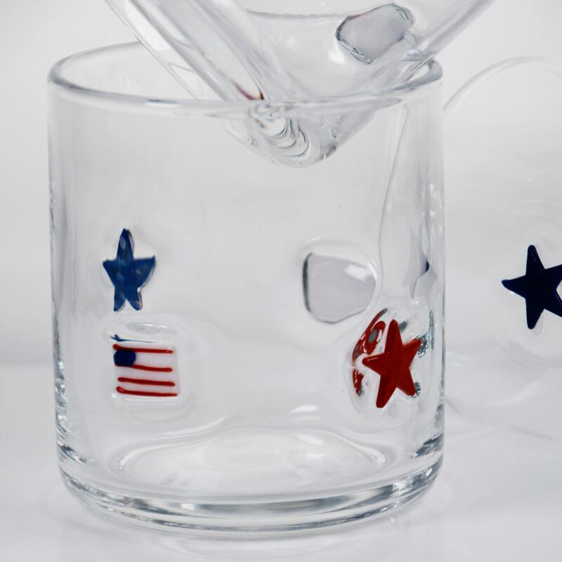 Qualität Handgeblasener, patriotischer Whisky-Glas mit 400 ml Fassungsvermögen - Klarer Schlauch für Whisky und Cocktails usine