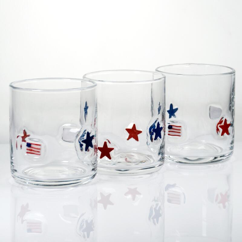 Qualität Handgeblasener, patriotischer Whisky-Glas mit 400 ml Fassungsvermögen - Klarer Schlauch für Whisky und Cocktails usine