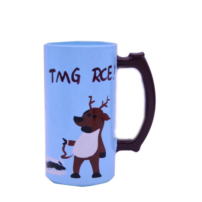 Qualität Farbgeschmückte Steins, handgemalte Glasbierbecher usine