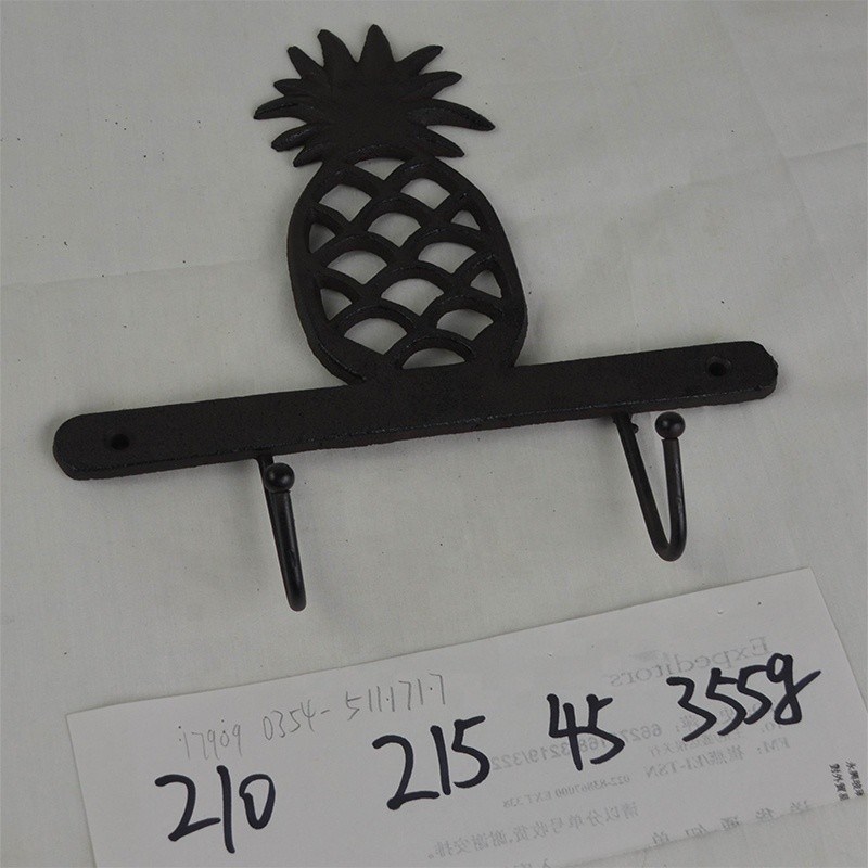 Qualität Ananas Vintage Wandschlüsselbügel Gusseisen Handwerk usine