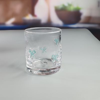 Qualität 14oz Valentinstag Dekorativ DOF Glas Bowknot Wasser Tumbler Gläser Mexiko Icon Rock Glasbecher für Hochzeitsfeier Geschenk usine