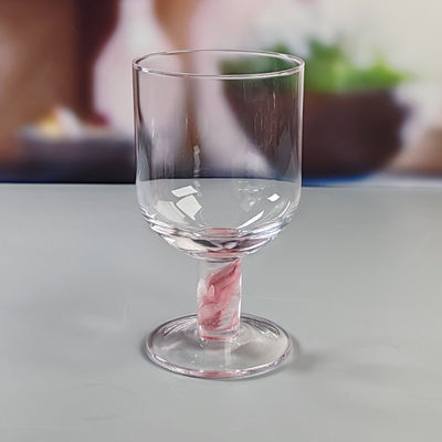 Qualität Mexikanische Konfetti-Design Elegante Wassergläser Luxus Handgeblasener Konfetti-Cocktails Glasbecher Romantischer Kurzstamm Weingläser usine