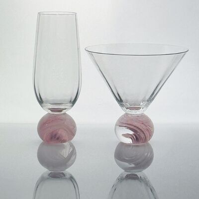 Qualität High Clarity Pink Cloud Crystal Wine Glass Set für Restaurants, Bars und Weinverkostungsveranstaltungen usine