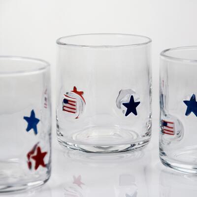 Qualität Handgeblasener patriotischer Ikonglas mit 400 ml Fassungsvermögen - Klarer Tumbler für Whisky und Cocktails usine