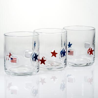 Qualität Handgeblasener, patriotischer Whisky-Glas mit 400 ml Fassungsvermögen - Klarer Schlauch für Whisky und Cocktails usine