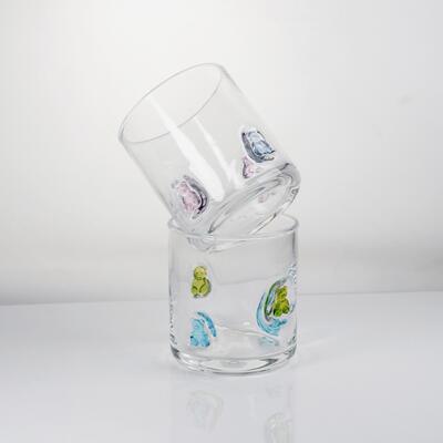 Qualität Handgeblasenes Gummibärchen-Glas, 400ml klarer Becher mit süßem bunten Bären, lustiges Whiskey-Saftglas für Kinder und Erwachsene, süßes Barware-Geschenk usine