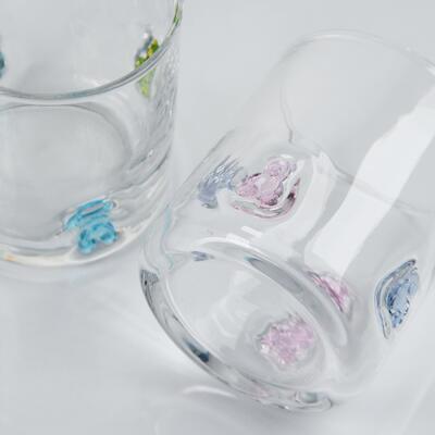 Qualität Handgeblasenes Gummibärchen-Glas, 400ml klarer Becher mit süßem bunten Bären, lustiges Whiskey-Saftglas für Kinder und Erwachsene, süßes Barware-Geschenk usine