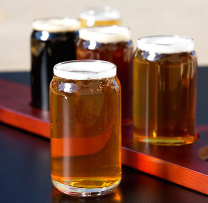 Qualität 250 ml eigene Biergläser mit Logo-Druck usine