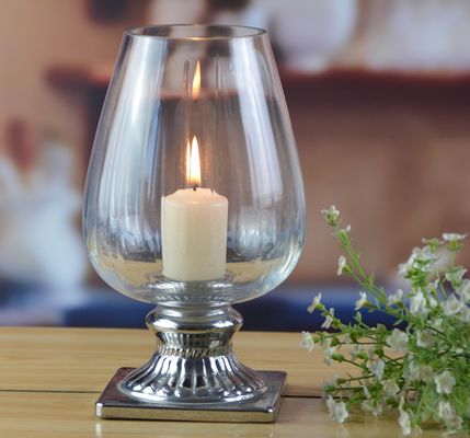 Qualität Handgefertigte alten Säulen-Kerzenhalter mit Silberfuß usine