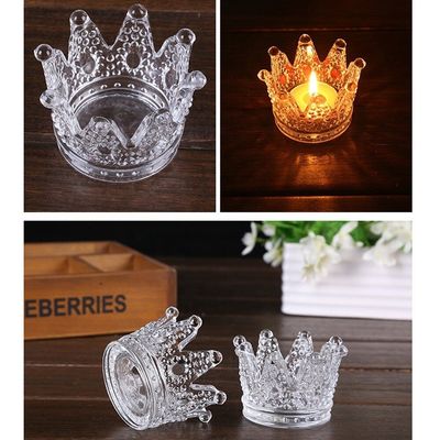 Qualität Romantic Crown Tee Light Mini Votive Kerzenhalter, Glaszylinder Kerzenhalter für die Party usine