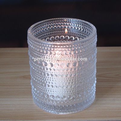 Qualität Maßgeschneiderte Prägungskernen Strings Glas Votive Kerzenhalter, Glaszylinder Kerzenhalter usine
