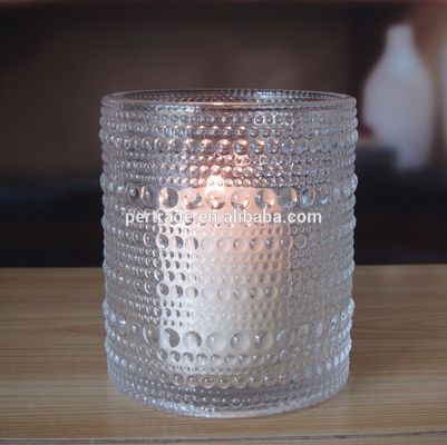 Qualität Maßgeschneiderte Prägungskernen Strings Glas Votive Kerzenhalter, Glaszylinder Kerzenhalter usine