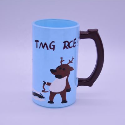 Qualität Farbgeschmückte Steins, handgemalte Glasbierbecher usine