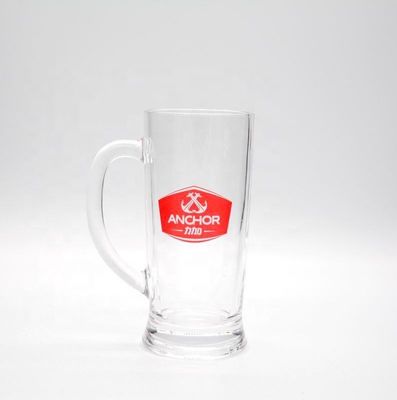 Qualität Aktion Marke 21 Oz Bierglas Stein mit Farbdekal usine