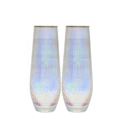 Qualität Ionenbeschichtete Regengläser 16 Unzen Stammlose Weingläser, antike Kristallweingläser usine