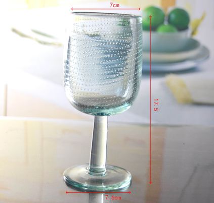 Qualität Natürliche Farbe, Dicke Wand, 11oz Vintage Kristallgläser mit Blasen. usine