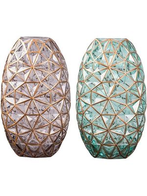 Qualität Kreative handgemalte dekorative Glasvase für die Hochzeit usine