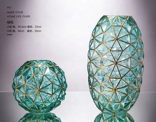 Qualität Kreative handgemalte dekorative Glasvase für die Hochzeit usine