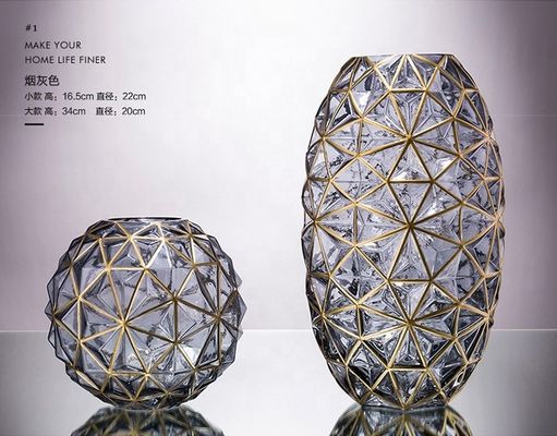 Qualität Kreative handgemalte dekorative Glasvase für die Hochzeit usine