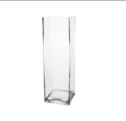 Qualität Handgefertigte Quadrat 8 Zoll Glas Vase für Mittelstücke usine