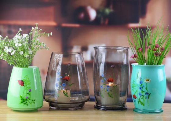 Qualität Klassische Antike Farbglas 12 Zoll Glas Vase usine