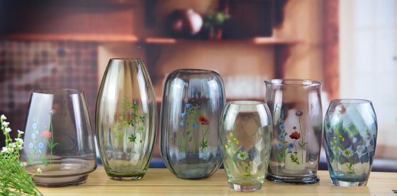 Qualität Klassische Antike Farbglas 12 Zoll Glas Vase usine