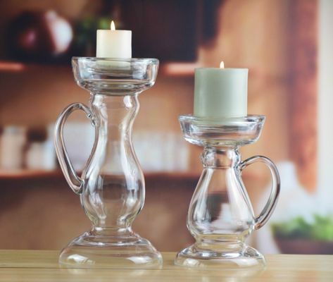 Qualität Neues Design Handgeblasene dekorative Glasvase mit Griff usine