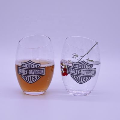 Qualität 10oz handgefertigtes Whisky Glas mit Farblogo usine