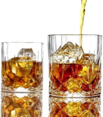 Qualität Altmodische, bleifreie, geprägte 10 Oz Whisky-Gläser, Whisky-Versuchsgläser. usine