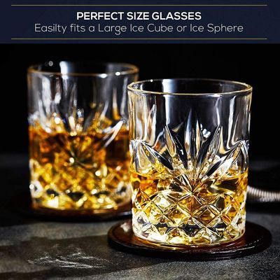 Qualität Altmodische, bleifreie, geprägte 10 Oz Whisky-Gläser, Whisky-Versuchsgläser. usine