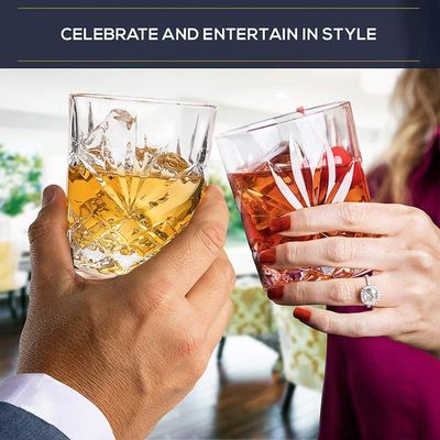 Qualität Altmodische, bleifreie, geprägte 10 Oz Whisky-Gläser, Whisky-Versuchsgläser. usine