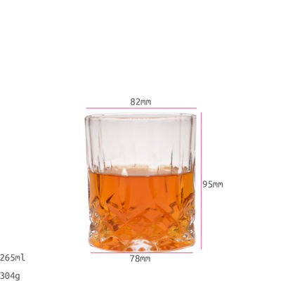 Qualität Altmodische, bleifreie, geprägte 10 Oz Whisky-Gläser, Whisky-Versuchsgläser. usine