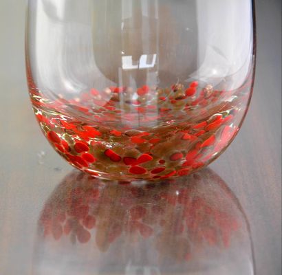 Qualität Gold Stein Boden Glas SGS 300 ml handgefertigte Whisky Glas usine