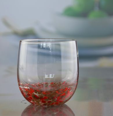 Qualität Gold Stein Boden Glas SGS 300 ml handgefertigte Whisky Glas usine