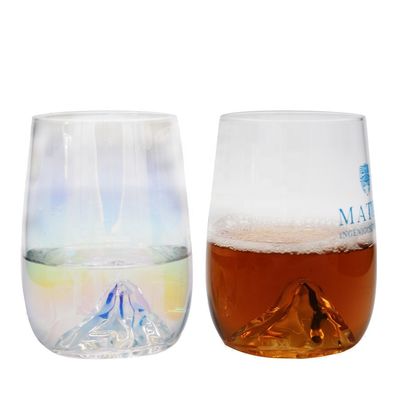 Qualität 14 Oz Whisky-Gläser mit Kreativ-Eis-Berg-Boden usine