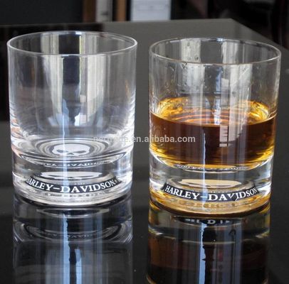 Qualität Logo Abgeschnittener Whisky-Tumbler-Glas, Kristall-Scotch-Glas für Markengeschenk usine