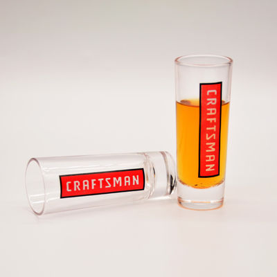 Qualität Aktion 2oz Shot Glas mit Logo Einzigartige Shot Glas usine