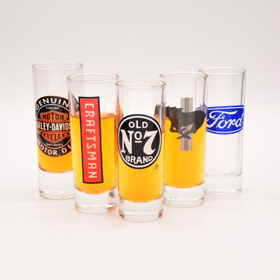 Qualität Aktion 2oz Shot Glas mit Logo Einzigartige Shot Glas usine