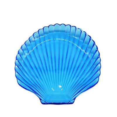 Qualität Ozean-Serie Sea Shell Blauglas-Ladegerät für Dessert usine