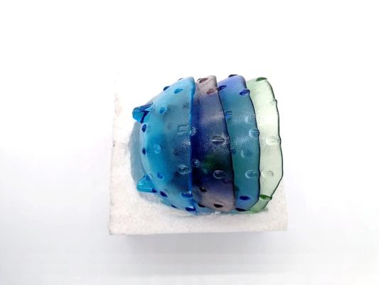 Qualität Einzigartige 3-Fuß-Glas-Ladegeräte für Obst und Dessert usine