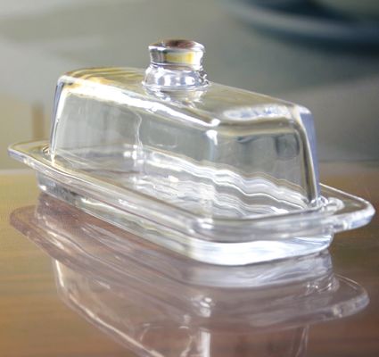 Qualität Rechteckige Glasladenplatten für Kuchen mit Abdeckung usine