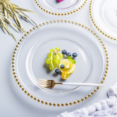 Qualität Gold verzierte Glasladeplatten usine