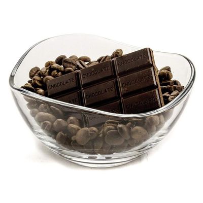 Qualität Durchsichtige, langlebige Wellenrand Glas Ladekörbe, Fruchtsalat Glasschüssel usine