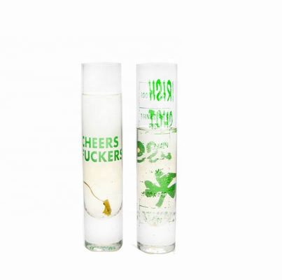 Qualität Lange, funkelnde Kristall-Cocktail-Gläser mit Farbdekal usine