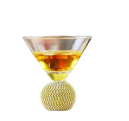 Qualität Goldene Kristall-Cocktail-Gläser mit Boden usine