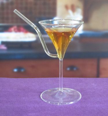 Qualität Borosilikat-Vintage-Cocktail-Gläser mit Stroh usine