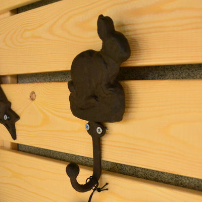 Qualität Antike hübsche Kaninchen Gusseisen Hut Haken Gusseisen Handwerk usine